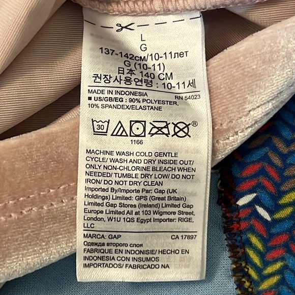 GAP Kids Blush Velour Dress with Silver Shiny Stars - Picture 9 of 9